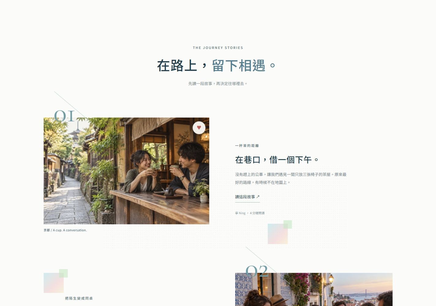 編號串起的旅途故事