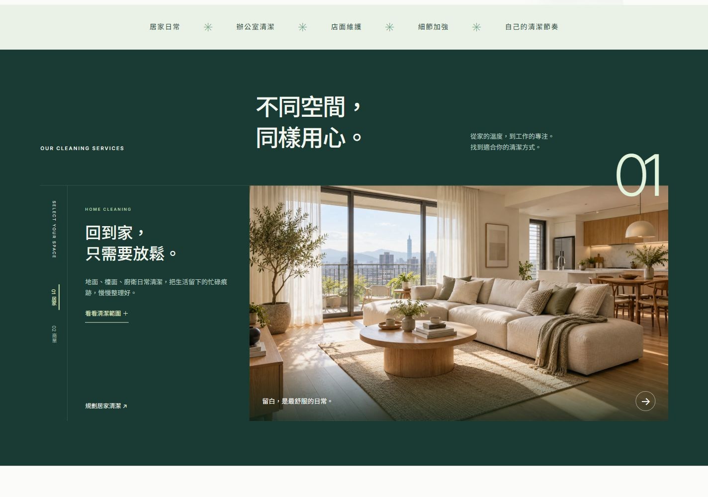 黑底編號清潔舞台