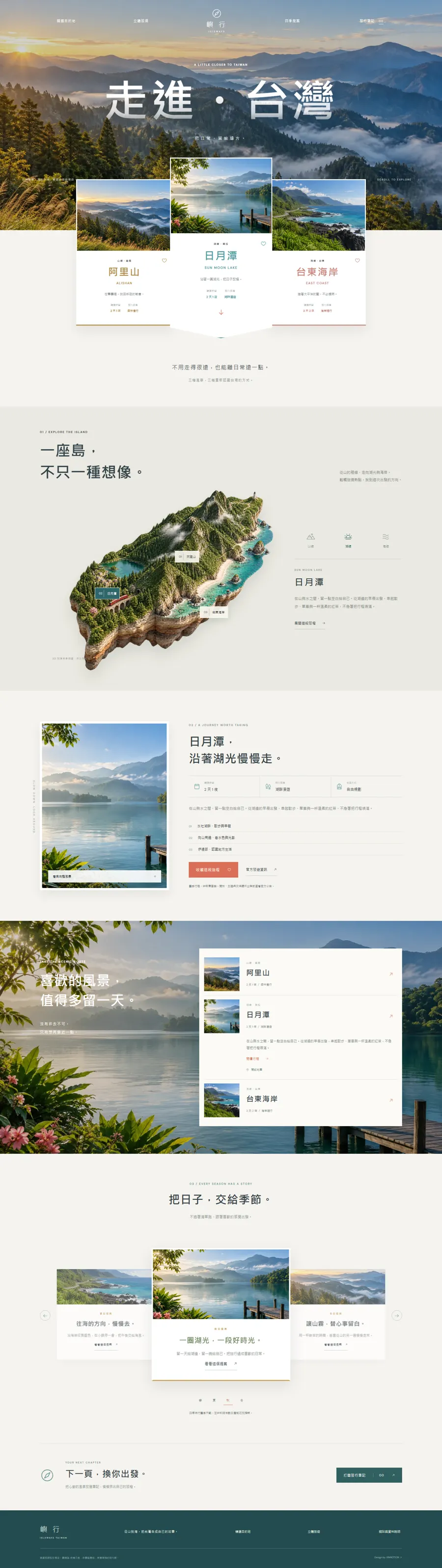 嶼行 ISLEWAYS website overview