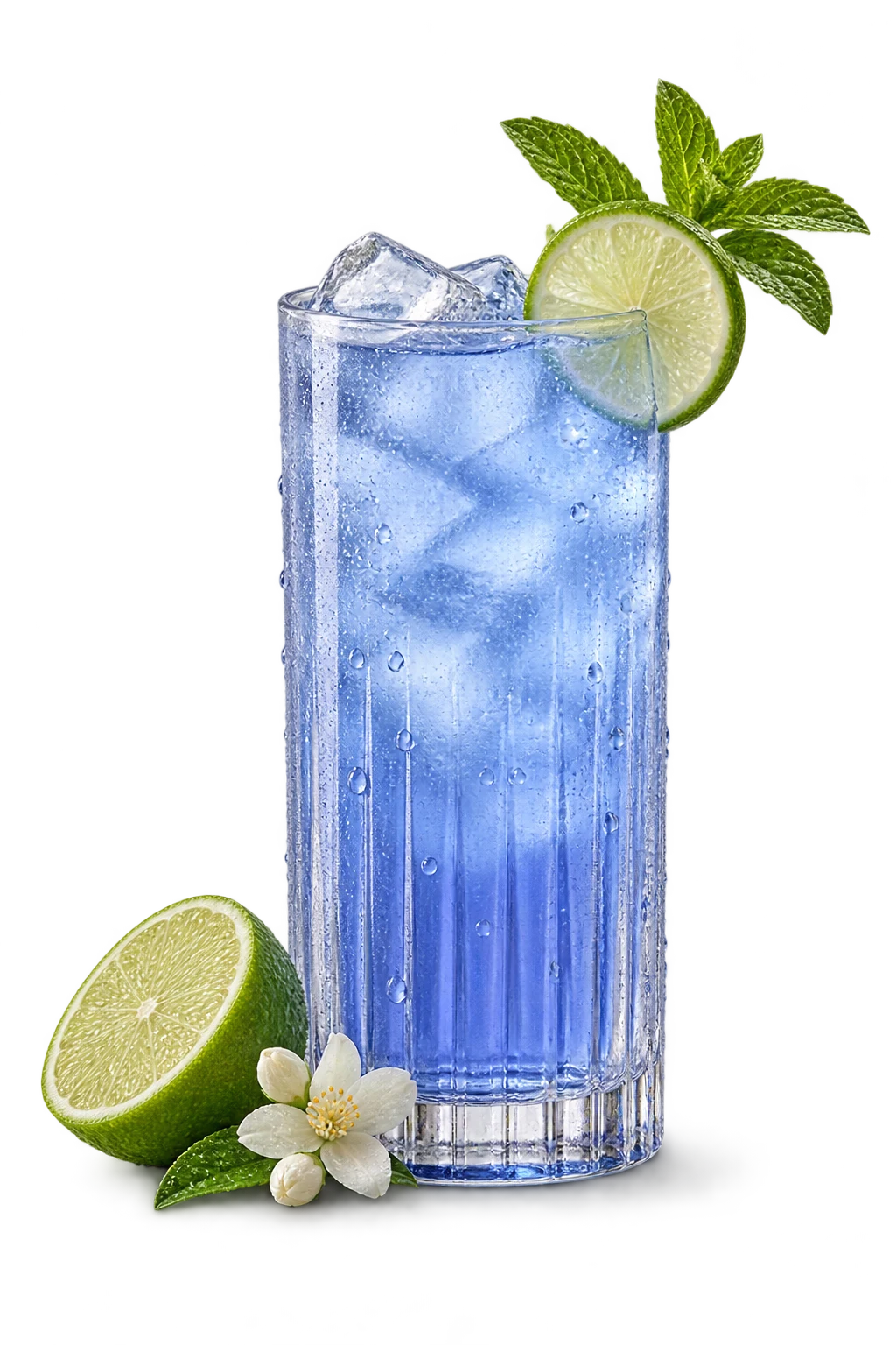 海風藍茉莉冰茶概念飲品