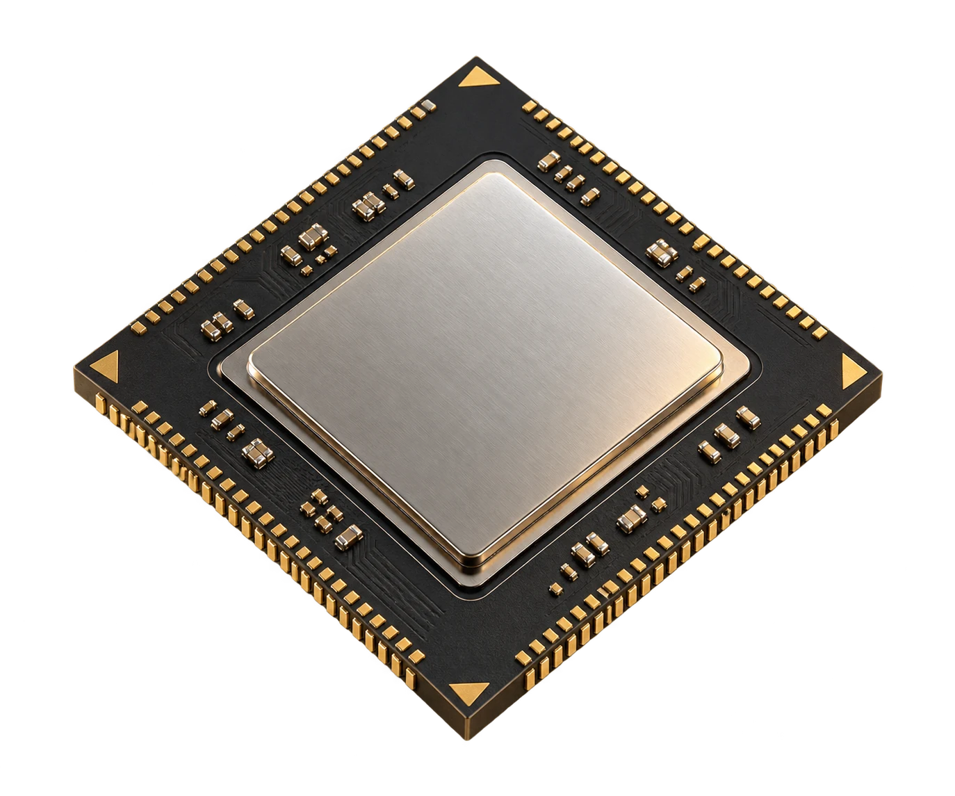 Isolated semiconductor processor with exposed central die