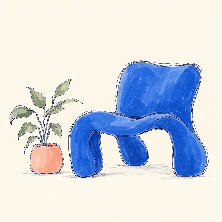 An unexpected chair shape