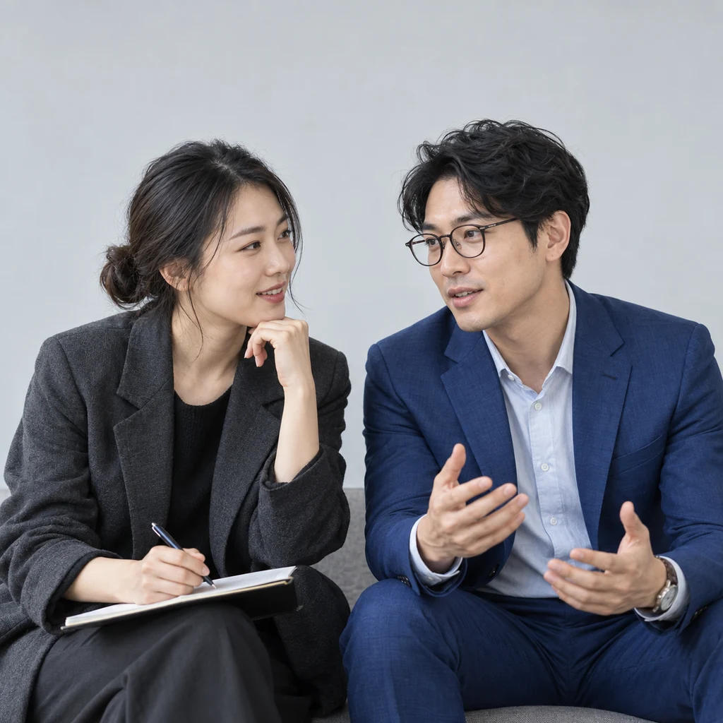 設計與研究夥伴討論使用者旅程