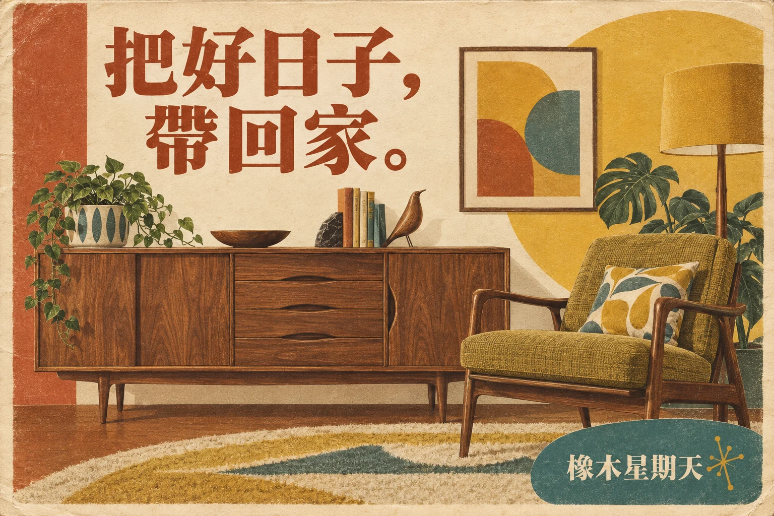把好日子帶回家的原創復古家具廣告