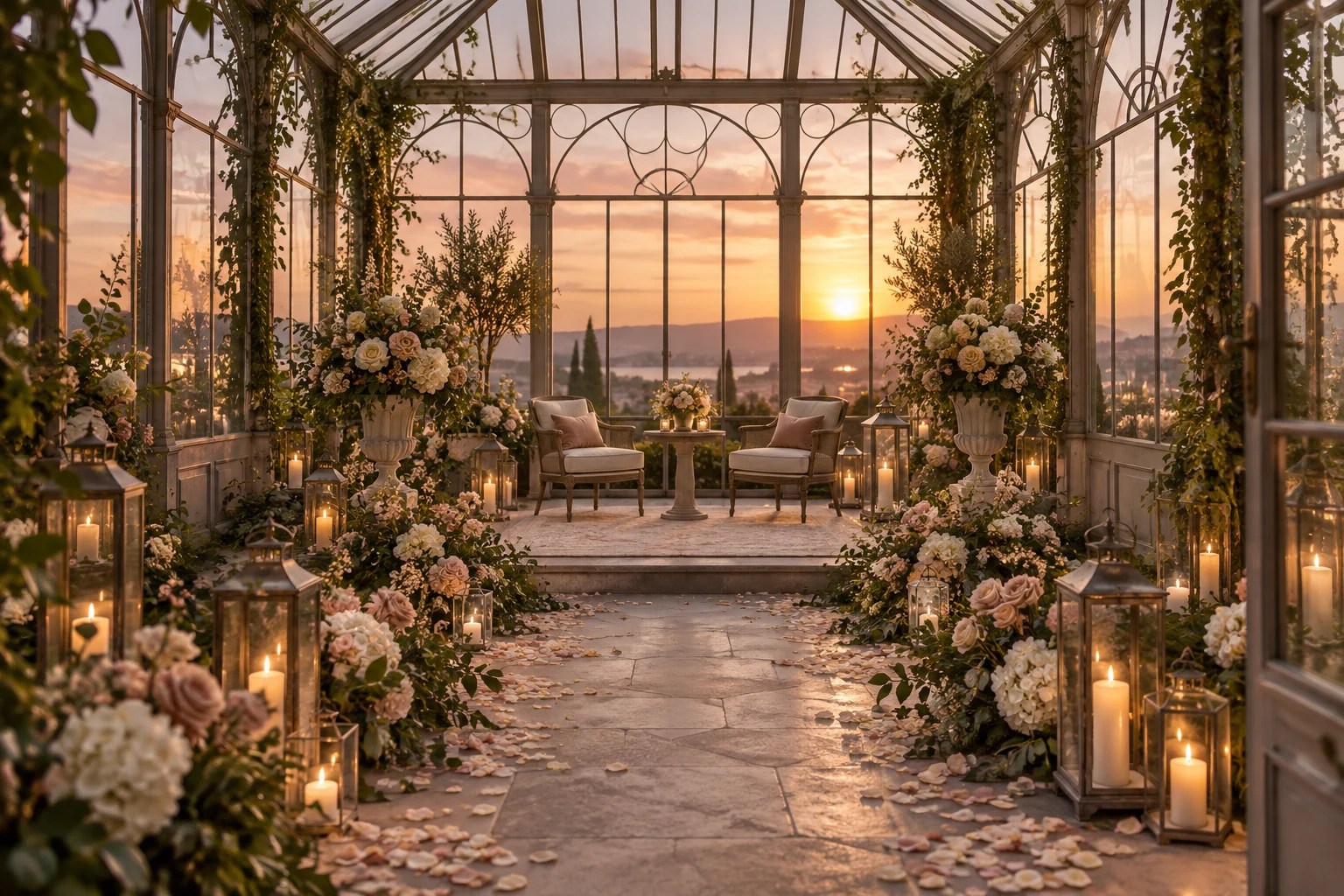 Candlelit proposal setting