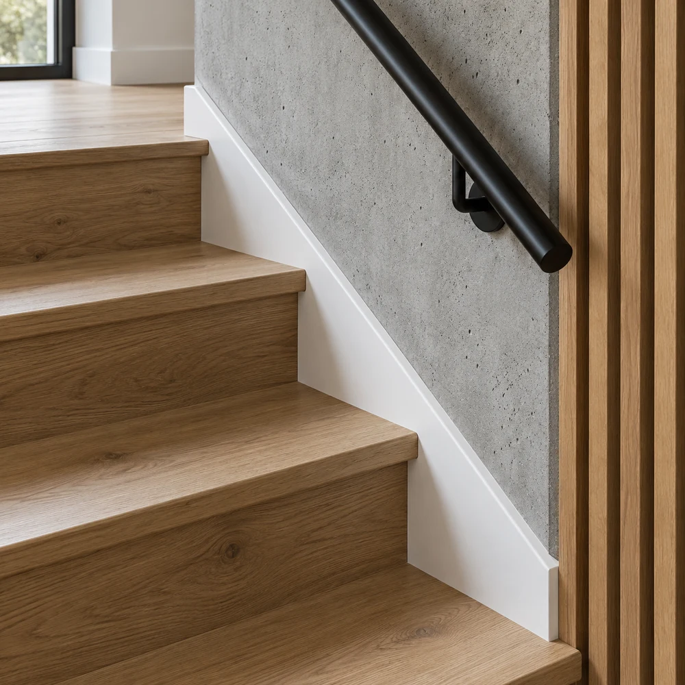 Close view of timber joinery and clean interior finish details