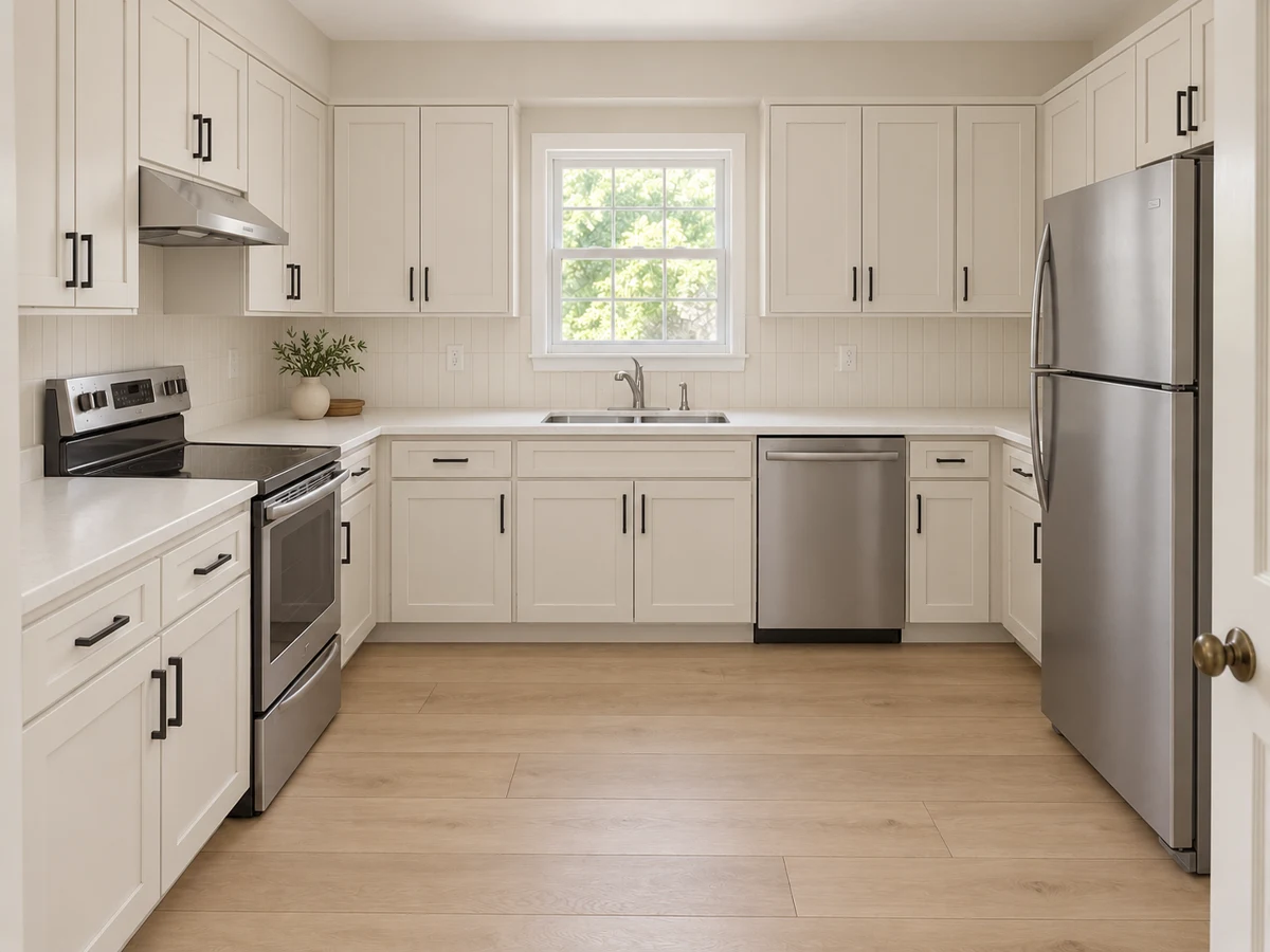 A remodeled contemporary kitchen