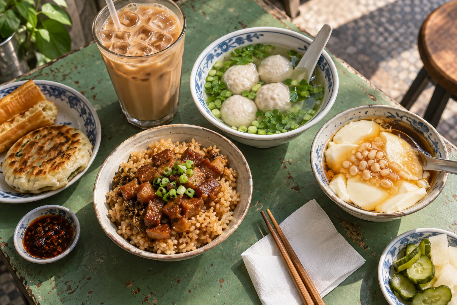米糕、湯品、奶茶與豆花的鹽埕早餐靈感