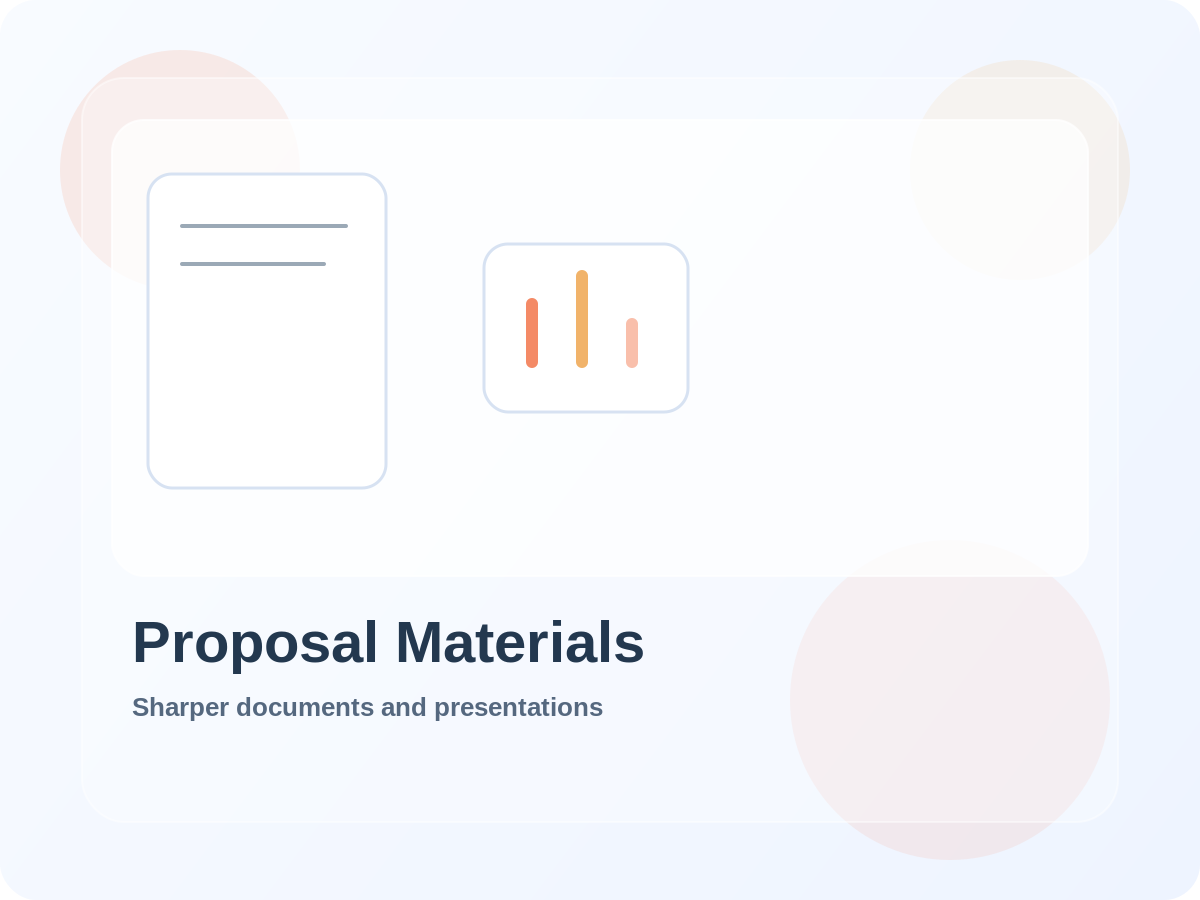 Proposal support